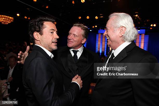 Robert Downey Jr., Anthony Michael Hall and Robert Downey Jr. At American Cinematheque's 2011 Award Show Honoring Robert Downey Jr. At The Beverly...
