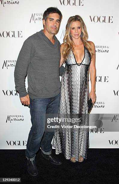 Actors Galen and Jenna Gering arrive for the GUESS By Marciano & VOGUE 2011 Holiday Collection Debut at Mr. C Beverly Hills on October 13, 2011 in...