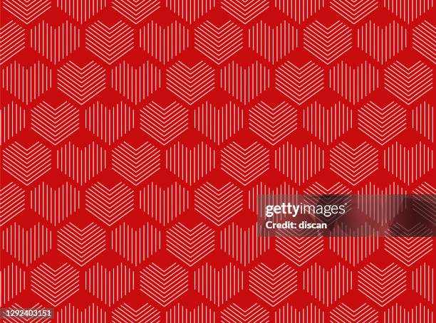 ilustrações de stock, clip art, desenhos animados e ícones de seamless heart pattern. ideal for valentine's day wrapping paper. - dia dos namorados