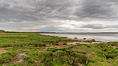 The Solway coast in Bowness-on-Solway, Cumbria, England