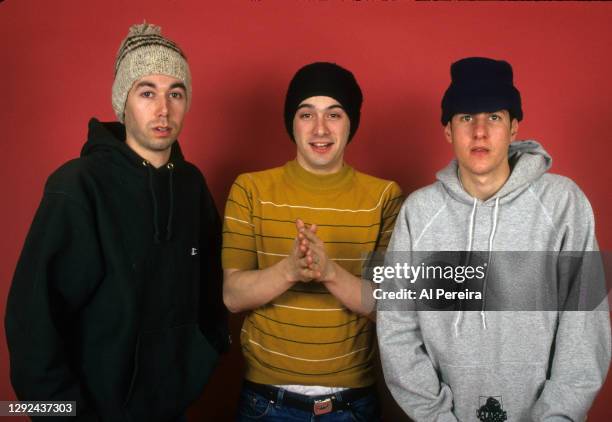 Rap group The Beastie Boys appears in a portrait take on February 21, 1992 in New York City.