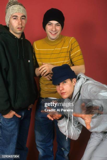 Rap group The Beastie Boys appears in a portrait take on February 21, 1992 in New York City.