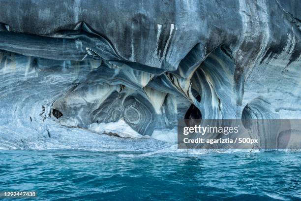 scenic view of frozen sea,carr austral,chile - cave stock pictures, royalty-free photos & images