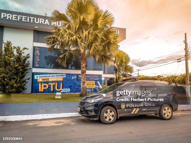 civil police vehicle - tapurah, mato grosso, brazil - civil rights imagens e fotografias de stock