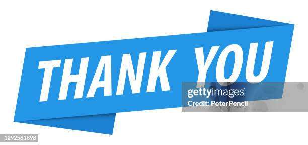 thank you - banner, speech bubble, label, ribbon template. vector stock illustration - thank you stock illustrations