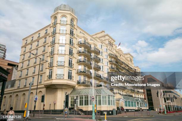 het grand brighton hotel in east sussex, engeland - 80s uk stockfoto's en -beelden