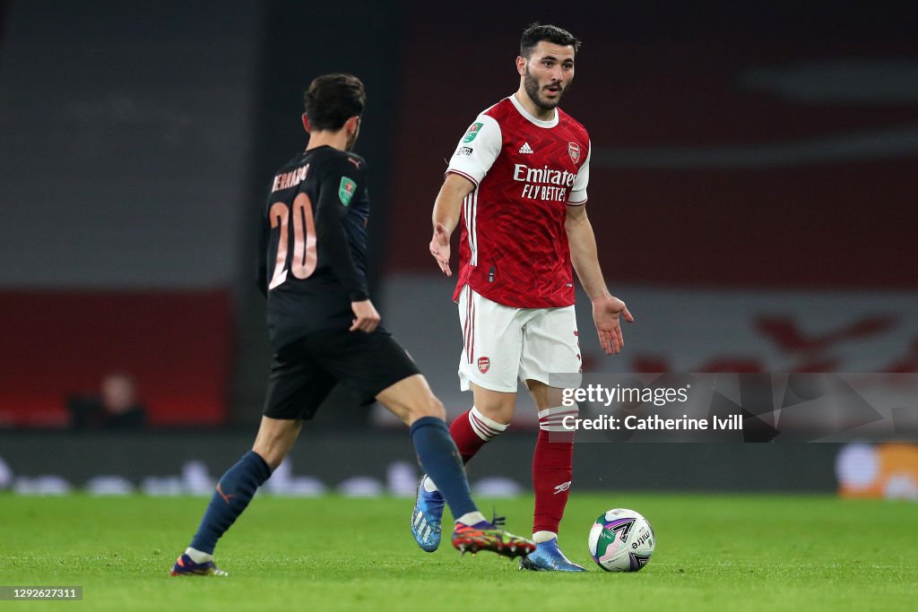 Arsenal v Manchester City - Carabao Cup Quarter Final