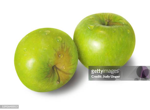 apple granny smith paar - apple pie stock-grafiken, -clipart, -cartoons und -symbole