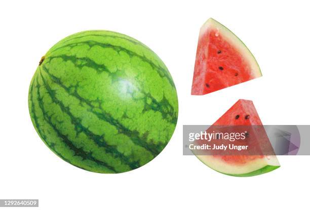 melon and wedges - photo realism stock illustrations
