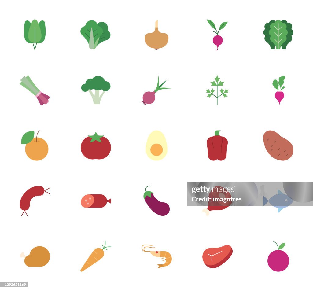 Food and Drinks Icon Set