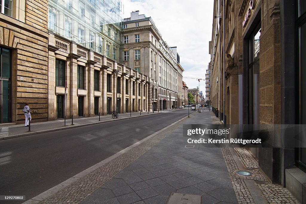 Silent street at Berlin