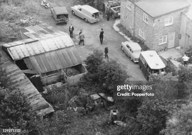 Leatherslade Farm, the hideout of The Great Train Robbers near Oakley, Buckinghamshire, August 1963.