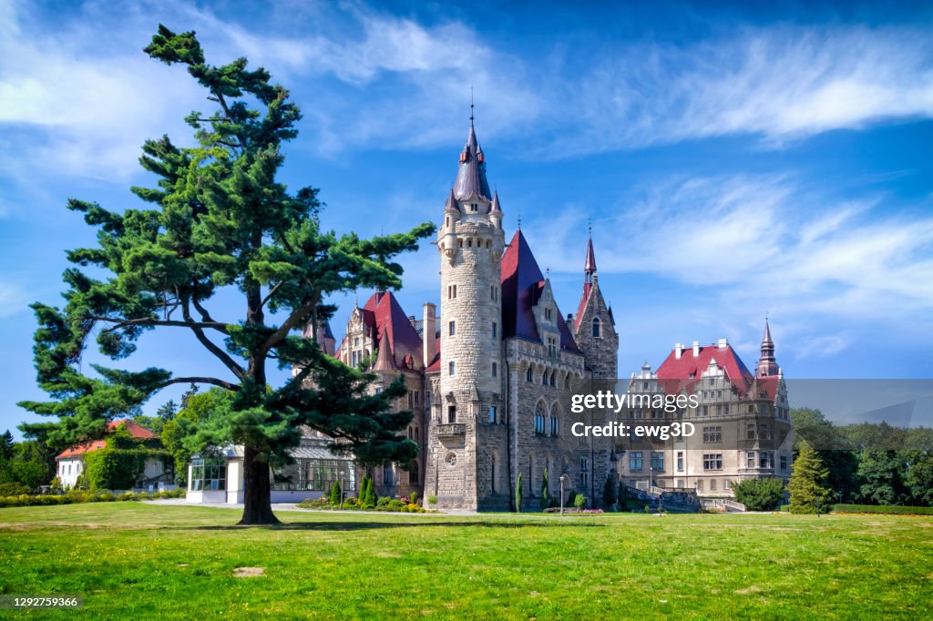 Vacations in Poland - Palace in Neo-Gothic style in Moszna
