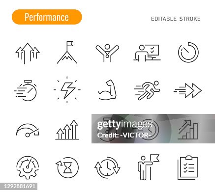 Performance Icons - Line Series - Editable Stroke Performance Icons - Line Series - Editable Stroke