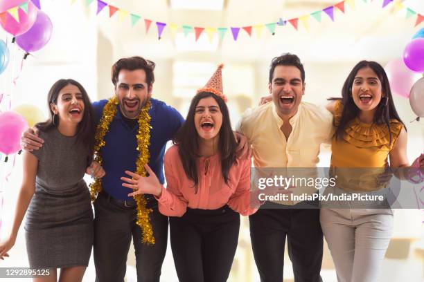 Party In Office Office Celebration Party Hats Photos and Premium High Res Pictures ...