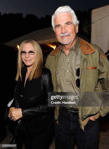 In this handout image provided by Getty Images, musician Barbra Streisand and James Brolin attend at “A Decade of Difference: A Concert Celebrating...