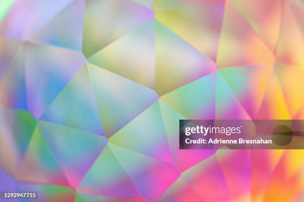 geodesic prism - chemistry macro stock-fotos und bilder