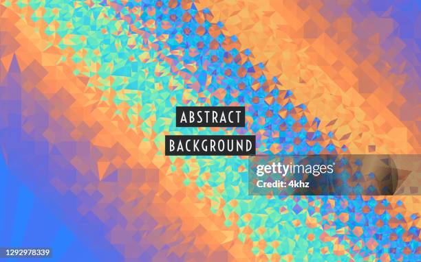 pretty pastel sparkling color polygon graphics abstract background - rainbow glitter background stock illustrations