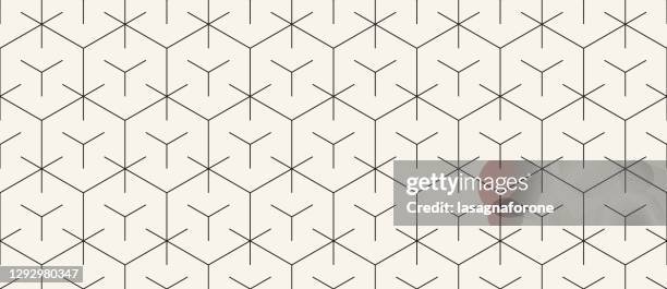 illustrations, cliparts, dessins animés et icônes de motif vectoriel géométrique sans couture - hexagonal grid
