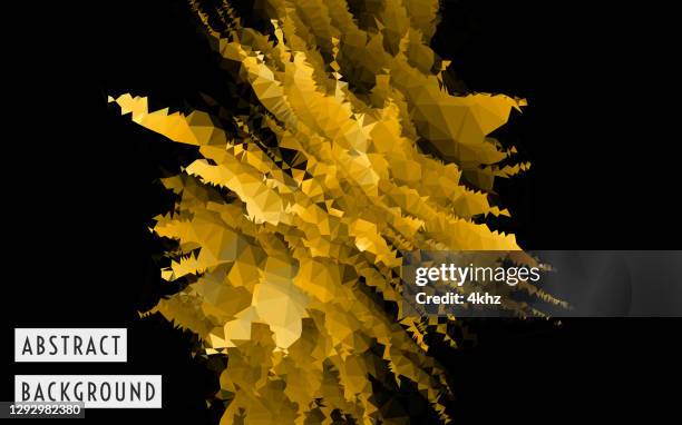 golden polygon texture abstract background - extremely bizarre stock illustrations