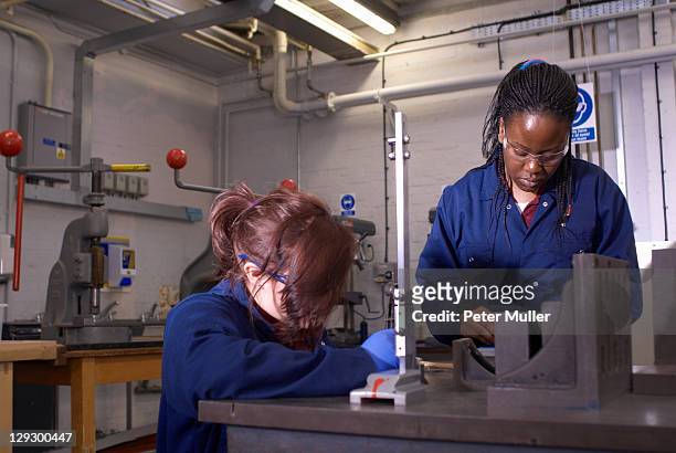 workers using tools in factory - aerospace engineering stock pictures, royalty-free photos & images