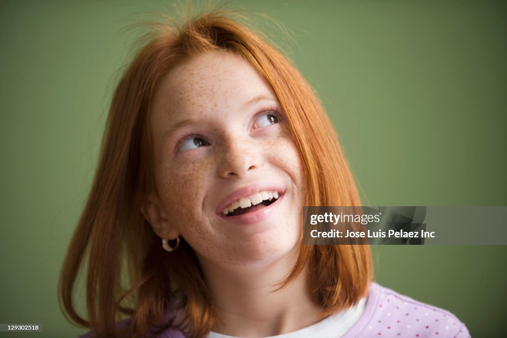 Smiling Caucasian girl