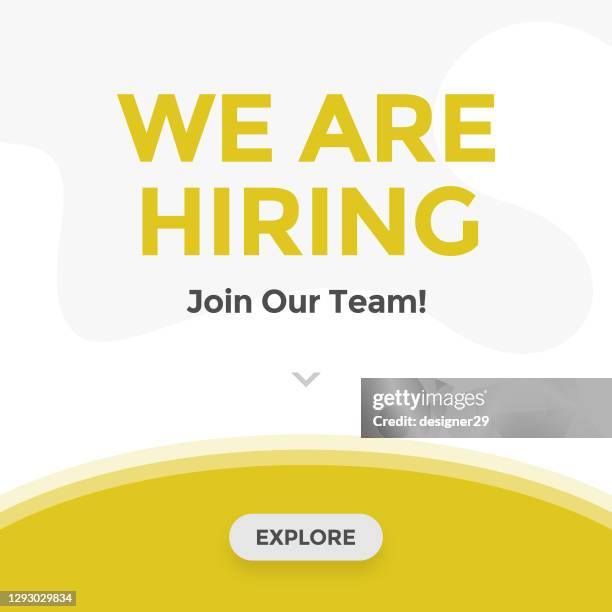 we're hiring icon vector design. - grant application stock illustrations