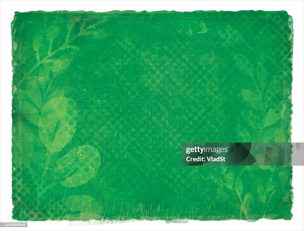 Earth Day Green Environment Nature Recycling Grunge Watercolor Background