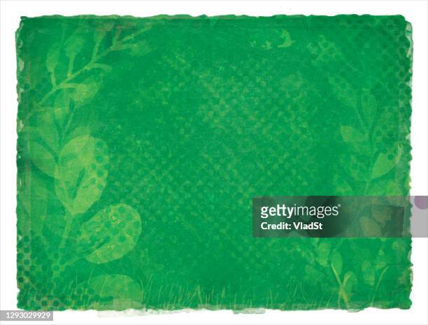 earth day green environment nature recycling grunge watercolor background - environmental issues stock illustrations
