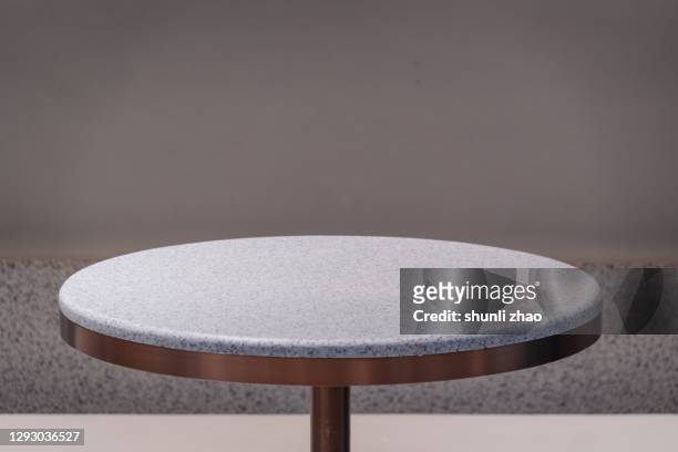 round dining table - table stock pictures, royalty-free photos & images