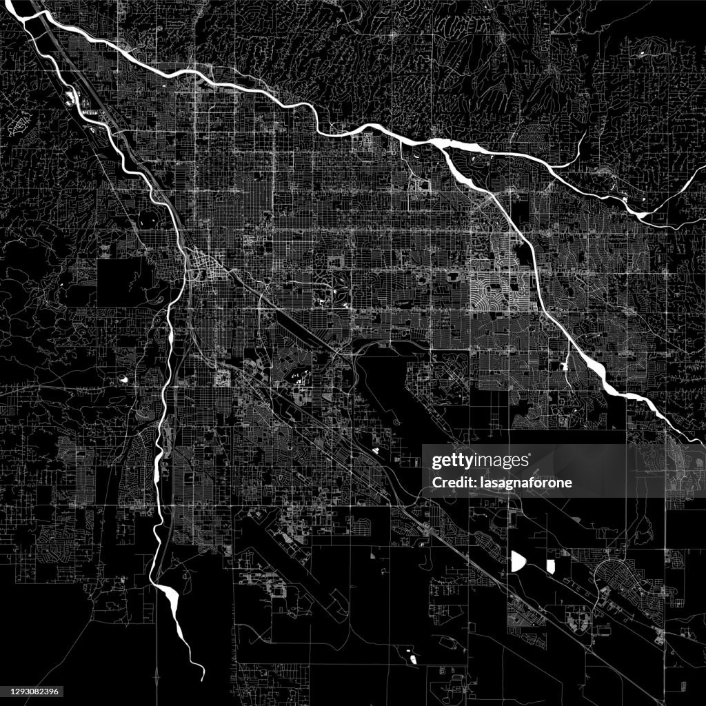 Tucson, Arizona Vector Map