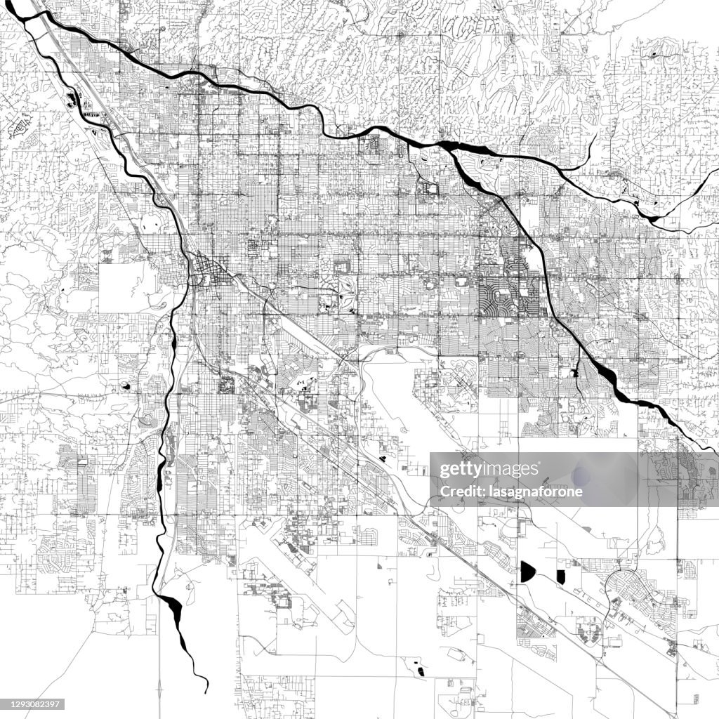 Tucson, Arizona Vector Map