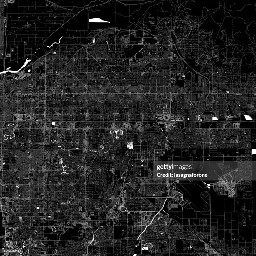 Mesa, Arizona Vector Map