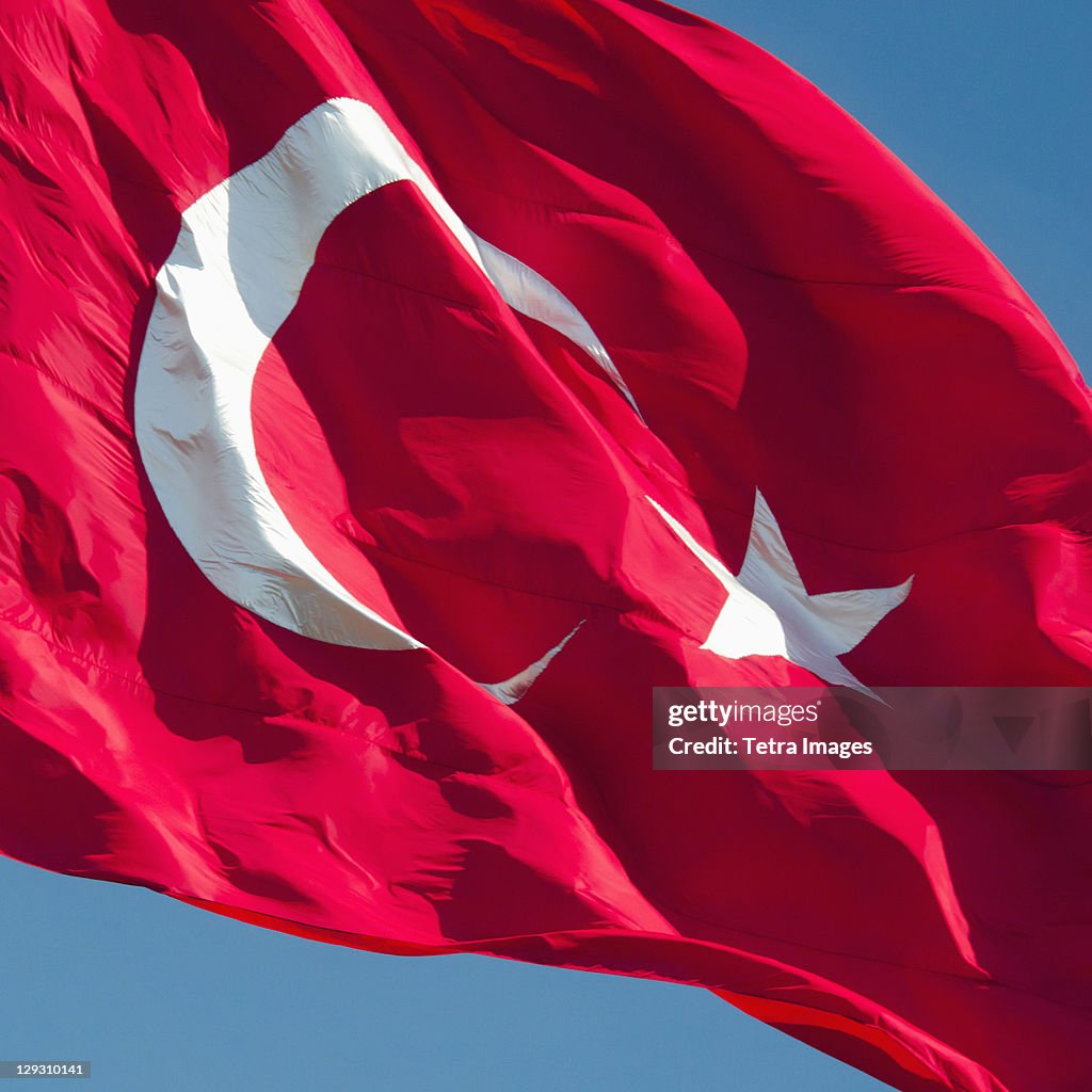 Turkey, Istanbul, Turkish flag