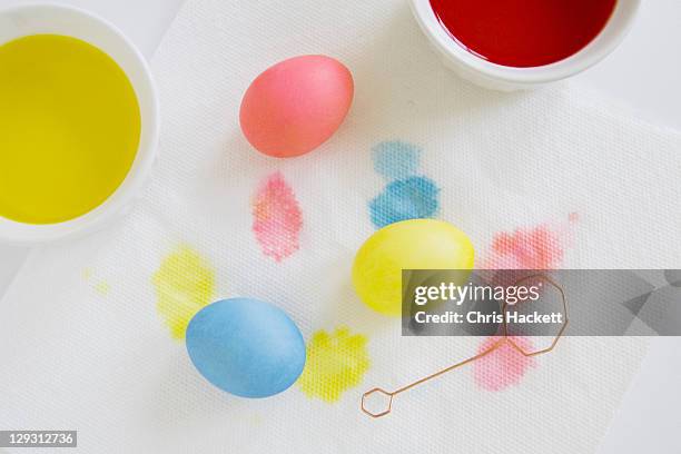 usa, new jersey, dyed easter eggs - dye stock-fotos und bilder