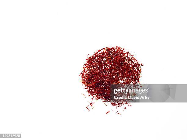 studio shot of saffron - saffron stock pictures, royalty-free photos & images