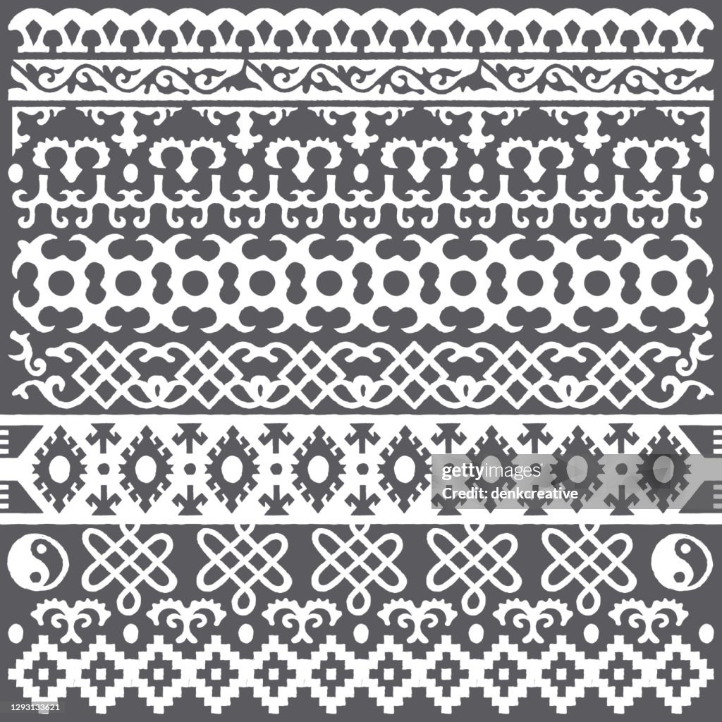 Aztec Borders Seamless Pattern High-Res Vector Graphic - Getty Images