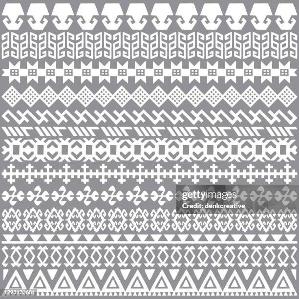 aztec quilt seamless pattern - native american graphic stock illustrations