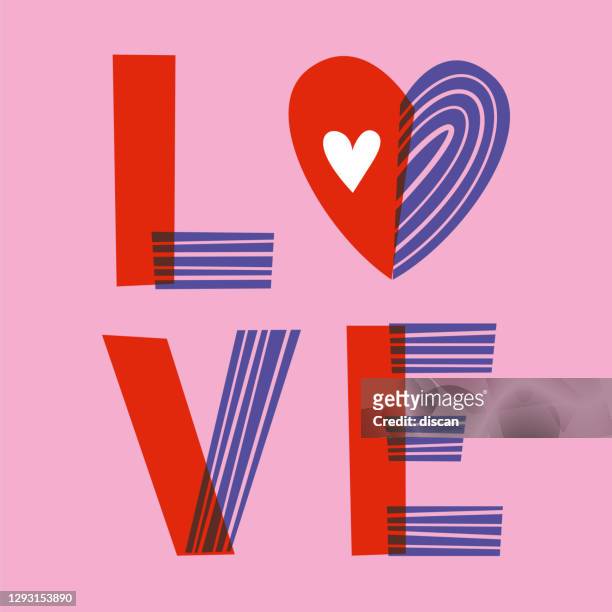 valentine’s day greeting card with hearts. - love stock illustrations