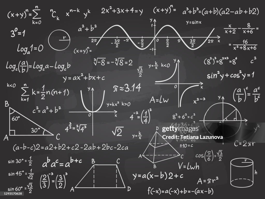 Caculust Math Math Formula Mathematics Calculus On School Blackboard Algebra And ...
