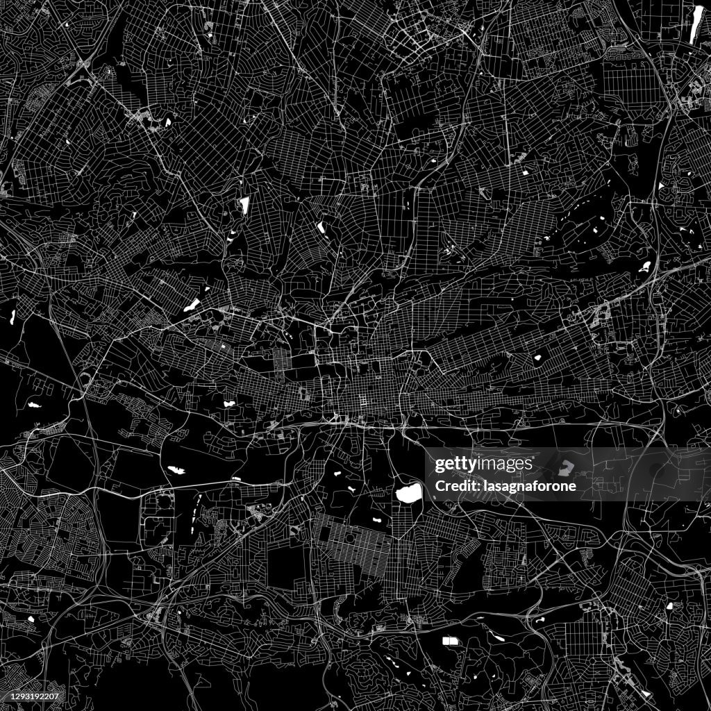 Johannesburg, South Africa Vector Map