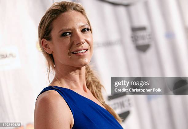 Actress Anna Torv arrives at Spike TV's "SCREAM 2011" awards held at Universal Studios on October 15, 2011 in Universal City, California.