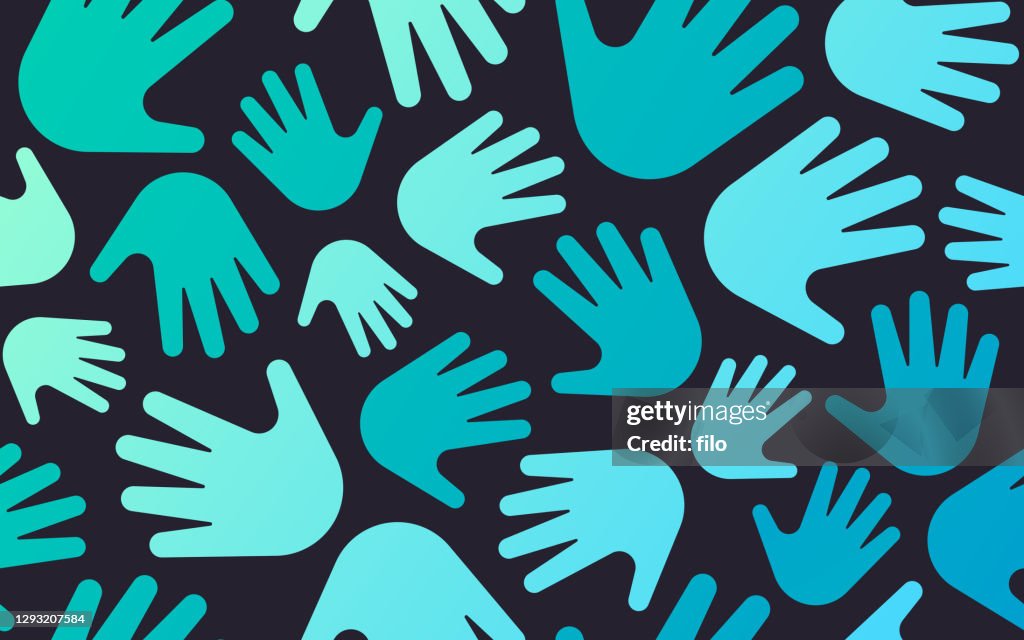 Seamless Hands Background