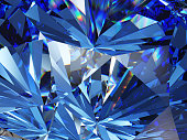 Blue topaz or diamond close-up.