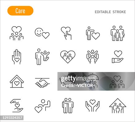 Care Icons - Line Series - Editable Stroke Care Icons - Line Series - Editable Stroke