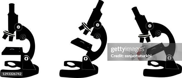 microscope, - microscope lens stock illustrations