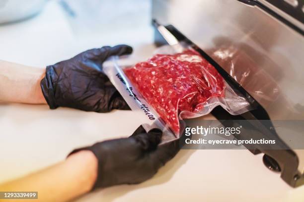 processing wild game mule deer meat in western colorado following hunting harvest photo series - colorado home stock pictures, royalty-free photos & images