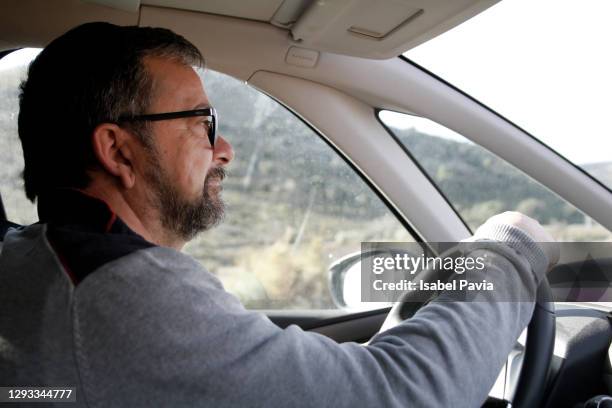 man driving car - luchtverfrisser stockfoto's en -beelden