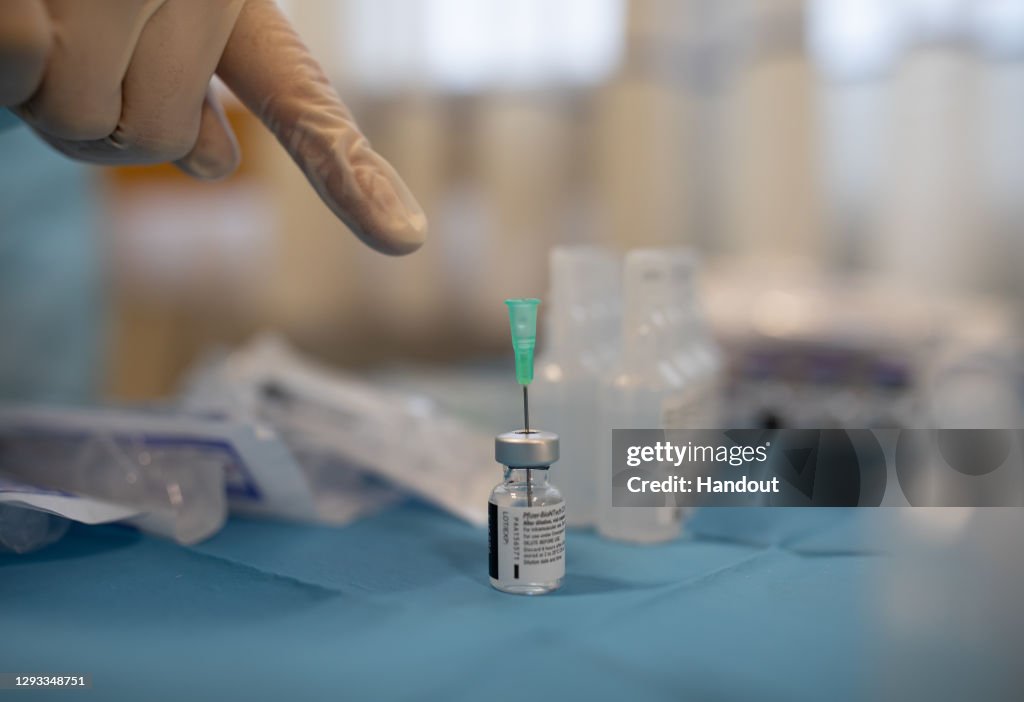 Spain's Seniors Receive First Batch Of Covid-19 Vaccines