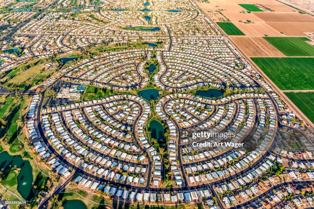 Suburban Phoenix Master Geplande Community Aerial